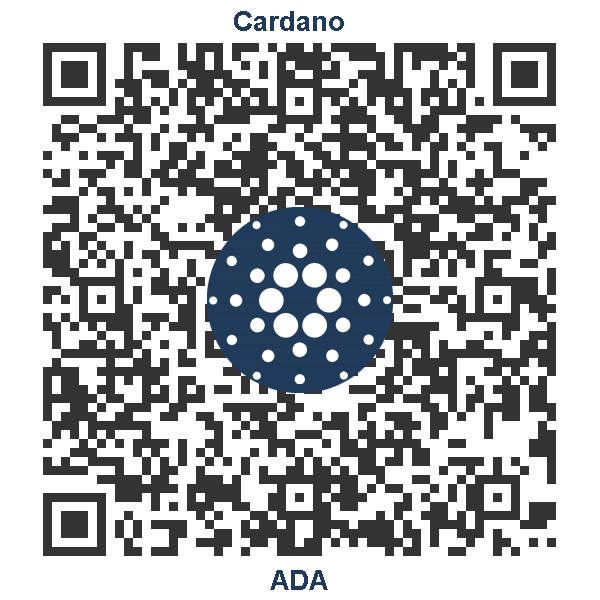 QR Code Deposit ADA to Ledger mit Logo